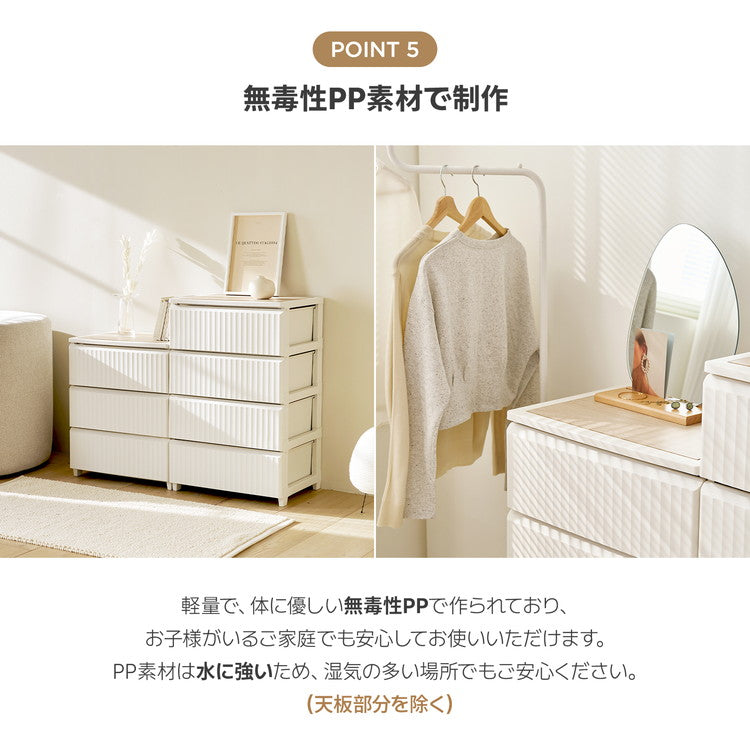 roomnhome テンバー お洒落 チェスト プラスチック 引き出し タンス 収納ボックス リビング 5段 リビングチェスト 韓国インテリア(代引不可)