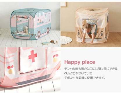 roomnhome 四角のバスタイプ子供用テント 3タイプ! 設置簡単 片付け簡単 専用キャリーバッグ付き 丈夫 ガラス繊維 フレーム 子供 折り畳みテント おしゃれ 子ども 遊び ROOM&HOME (代引不可)