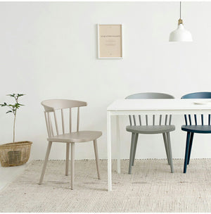 roomnhome ダイニングチェア AP CHAIR 椅子 背もたれ オフィスチェア モダン リビングチェア おしゃれ リモートワーク ワンルーム くすみカラー ベージュ グレー(代引不可)