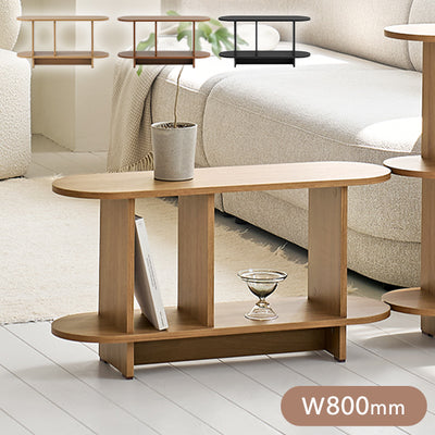 roomnhome バルトラウンドシェルフ ラック 2段 80cm ドレッサー 見せる収納 収納 サイドテーブル メイクスペース オープンラック デザインラック シェルフ スリム ディスプレイラック 本棚