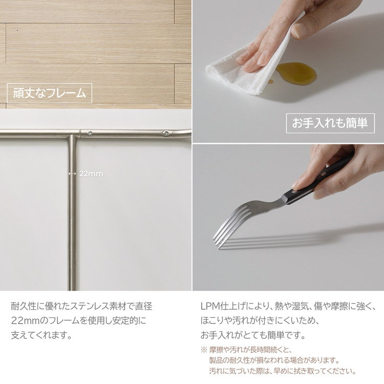 roomnhome ステンレス デスク バルト 幅100 奥行60 4人掛け スチール ミッドセンチュリー 製 100×60cm リビング ダイニング パソコンデスク つくえ 机 デスク テーブル