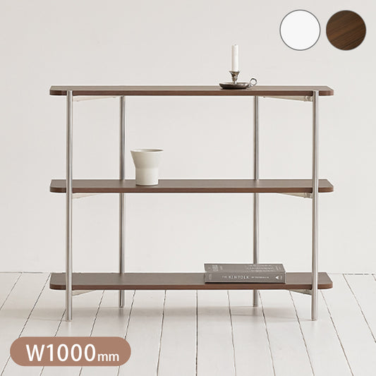 roomnhome ステンレス オープンラック ステンレス バルトステンシェルフ 収納 幅100cm 3段 棚 見せる収納 ラック 省スペース デザインラック シンプル モダン ディスプレイラック 韓国インテリア【送料無料】