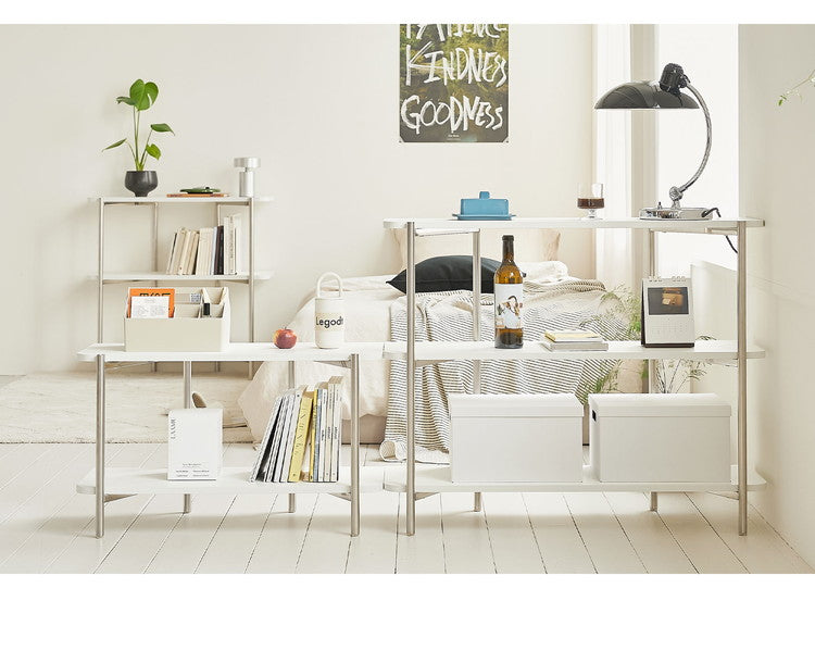 roomnhome ステンレス オープンラック ステンレス バルトステンシェルフ 収納 幅100cm 3段 棚 見せる収納 ラック 省スペース デザインラック シンプル モダン ディスプレイラック 韓国インテリア【送料無料】