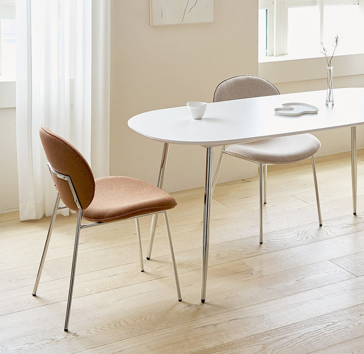 roomnhome ダイニングチェア 4脚セット おしゃれ ブルックリンクロームチェア 【リコメン堂限定】背もたれ ミッドセンチュリー 高級インテリア 韓国 インテリア チェア 北欧(代引不可)【送料無料】