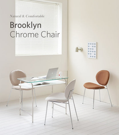 roomnhome ダイニングチェア 4脚セット おしゃれ ブルックリンクロームチェア 【リコメン堂限定】背もたれ ミッドセンチュリー 高級インテリア 韓国 インテリア チェア 北欧(代引不可)【送料無料】