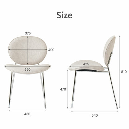 roomnhome ダイニングチェア おしゃれ ブルックリンクロームチェア 【リコメン堂限定】背もたれ ミッドセンチュリー 高級インテリア 韓国 インテリア チェア 北欧(代引不可)