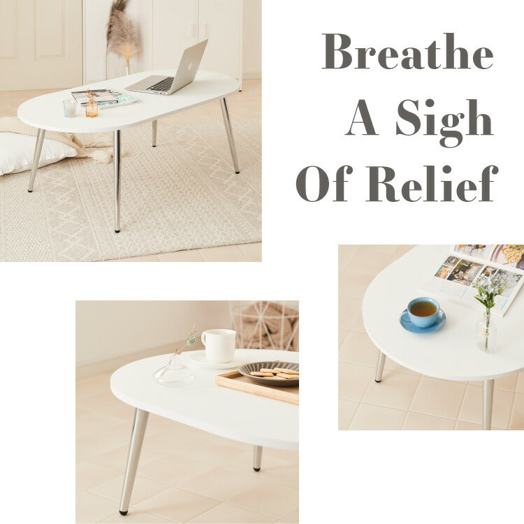 【roomnhome×リコメン堂】ローテーブル 120cm クローム脚 おしゃれ 韓国インテリア 高さ32cm 耐荷重約20kg センターテーブル【限定商品】かわいい シンプル インテリア モダン 北欧 一人暮らし(代引不可)