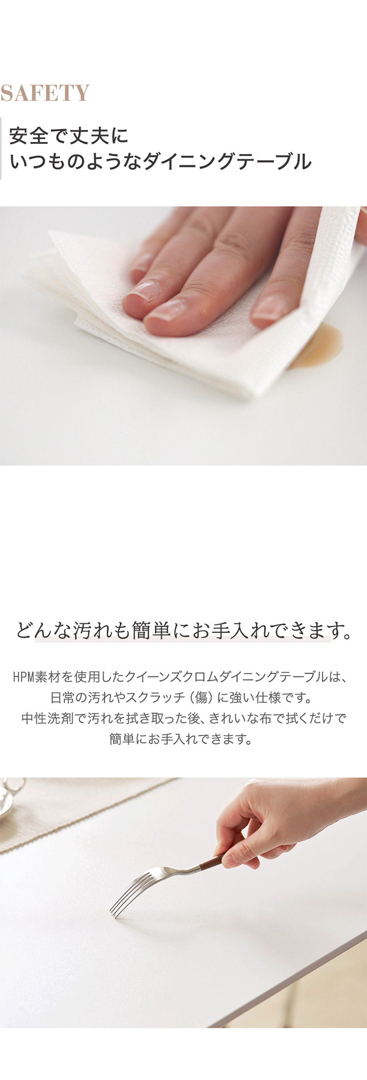 roomnhome ダイニングテーブル 幅140cm 丸型 ホワイト クイーンズ クロムテーブル 韓国インテリア センターテーブル テーブル リビングテーブル コーヒーテーブル【送料無料】