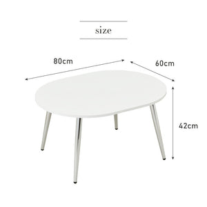 【roomnhome×リコメン堂】ローテーブル 80cm クローム脚 おしゃれ 韓国インテリア 高さ42cm 耐荷重約20kg センターテーブル【限定商品】かわいい シンプル インテリア モダン(代引不可)