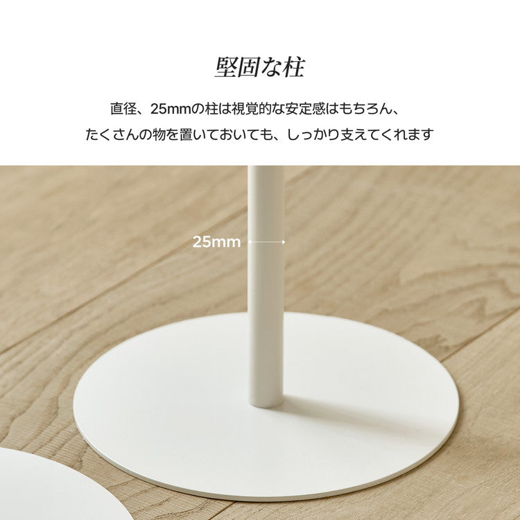 roomnhome サイドテーブル アイアン アンドラウンドテーブル 幅40cm 高さ44cm ダイニング サイドテーブル 韓国インテリア おしゃれ コンパクト 小さめ