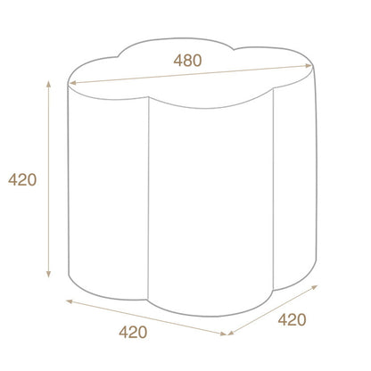 roomnhome クロ-バー スツール ブークレ ミニマル モダン おしゃれ 滑り止め クッション インテリア ドレッサースツール カフェ 寝室 リビング ドレスルーム 椅子 チェアー