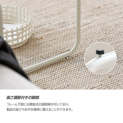 roomnhome ガラス サイドテーブル 幅50 テーブル スチール ミッドセンチュリー ダイニングテーブル センターテーブル 机 デスク ソファテーブル リビングテーブル おしゃれ 棚付き