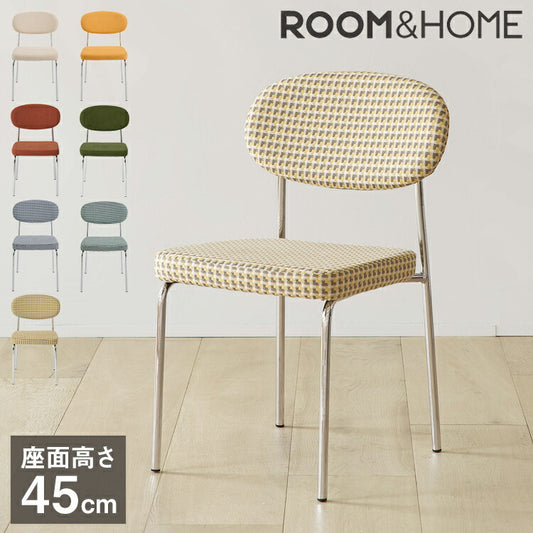 roomnhome ダイニングチェア おしゃれ ダブリンチェア 千鳥柄 【リコメン堂限定】背もたれ ミッドセンチュリー 高級インテリア 韓国 インテリア チェア 北欧(代引不可)