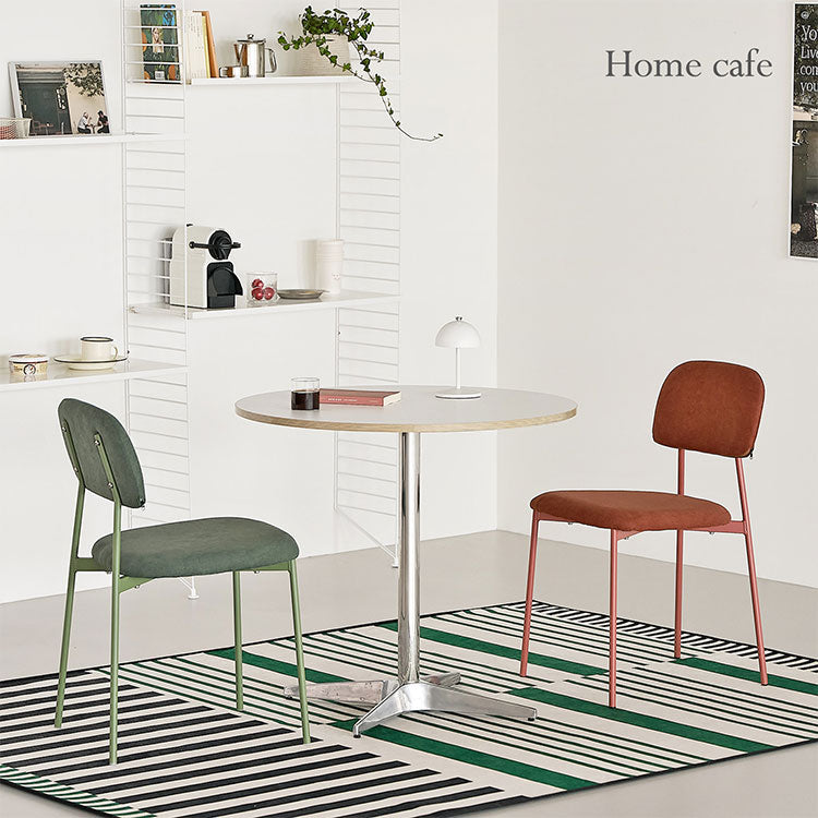 【5%OFF】roomnhome デンバーファブリックチェア 椅子 背もたれ モダン リビングチェア ダイニングチェア 食卓椅子 インテリアコーディネート おしゃれ 北欧 シンプル ワンルーム スチールフレーム(代引不可)
