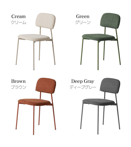 【5%OFF】roomnhome デンバーファブリックチェア 椅子 背もたれ モダン リビングチェア ダイニングチェア 食卓椅子 インテリアコーディネート おしゃれ 北欧 シンプル ワンルーム スチールフレーム(代引不可)