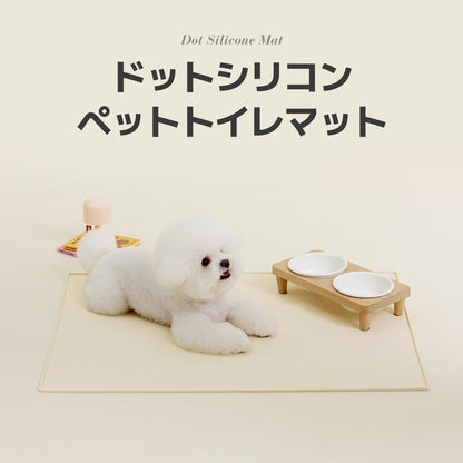 roomnhome シリコンマット エンボス加工滑り止め付き 約81 × 61cm 薄型 防臭防水機能付き トイレトレー ペットトイレ 薄型 ペット シート シーツ ペットシート