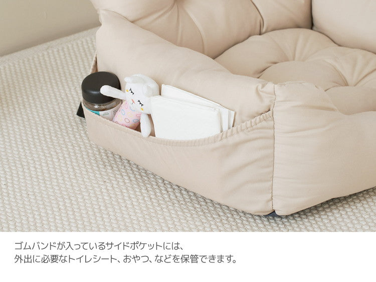 Woolly Pet in style 犬に優しい ペット用 カーシート Lサイズ 60×50×36cm ドライブシート 固定ベルト付き ペットベッド 車用 ドライブシート ルームアンドホーム(代引不可)