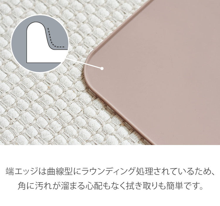 エッジシリコンマット 55cm×45cm 【リコメン堂限定オリジナルカラー  3色】薄型 防臭、防水機能付き トイレトレー ペットトイレ 薄型 ペット シート シーツ ペットシート 【roomnhome×リコメン堂】