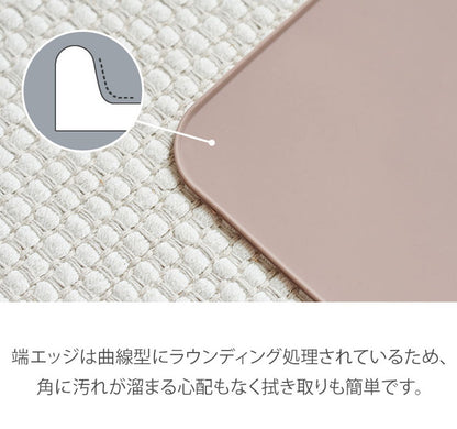 エッジシリコンマット 55cm×45cm 【リコメン堂限定オリジナルカラー  3色】薄型 防臭、防水機能付き トイレトレー ペットトイレ 薄型 ペット シート シーツ ペットシート 【roomnhome×リコメン堂】