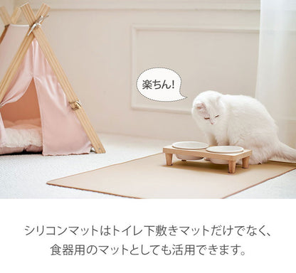 エッジシリコンマット 55cm×45cm 【リコメン堂限定オリジナルカラー  3色】薄型 防臭、防水機能付き トイレトレー ペットトイレ 薄型 ペット シート シーツ ペットシート 【roomnhome×リコメン堂】