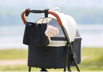 roomnhome マナーポーチ 何とも言えない表情のうんち袋入れ ストラップ付き 排便物袋入れ 出せるホール付き 韓国インテリア お散歩バッグ バギーバッグ 手首ストラップ 犬 ペット 軽量バッグ 軽い(代引不可)【メール便】