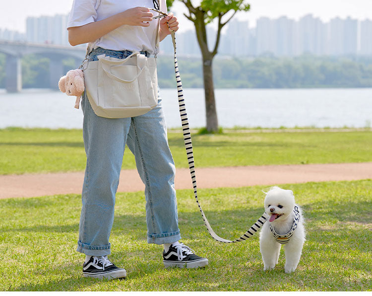 roomnhome マナーポーチ 何とも言えない表情のうんち袋入れ ストラップ付き 排便物袋入れ 出せるホール付き 韓国インテリア お散歩バッグ バギーバッグ 手首ストラップ 犬 ペット 軽量バッグ 軽い(代引不可)【メール便】