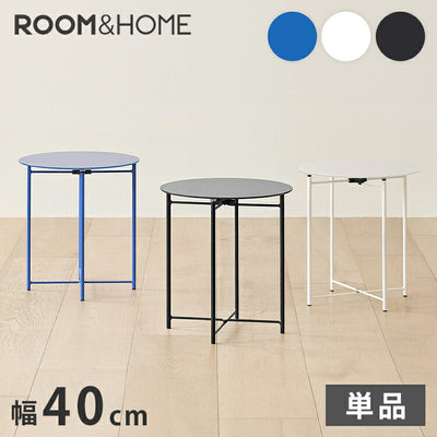 rooomnhome ガラス サイドテーブル 幅40cm 丸形 アンドラウンドガラステーブル ダイニング ガラステーブル 韓国インテリア コンパクト 小さめ ミニテーブル ナイトテーブル ソファーテーブル