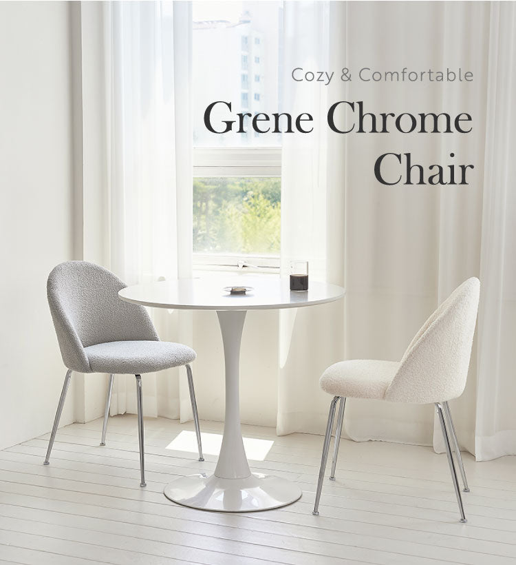 【2脚セット】 roomnhome ダイニングチェア GRENEチェア ブークレ 韓国インテリア リビングチェア インテリアコーディネート おしゃれ リモートワーク モダン ミニマル ワンルーム【送料無料】