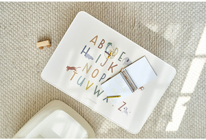 Roomnhome 色々な動物キャラクターデザイン 子供用 折り畳み テーブル 幅70cm 4段階 高さ調整 70×60×29cm アルファベット 韓国産 E1級 エコ合板使用 キッズテーブル 勉強机 ルームアンドホーム(代引不可)