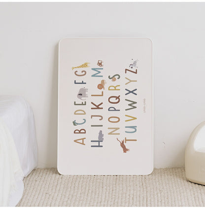 Roomnhome 色々な動物キャラクターデザイン 子供用 折り畳み テーブル 幅70cm 4段階 高さ調整 70×60×29cm アルファベット 韓国産 E1級 エコ合板使用 キッズテーブル 勉強机 ルームアンドホーム(代引不可)