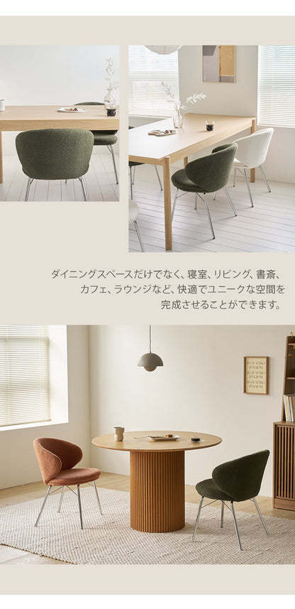 roomnhome リバティチェア ダイニングチェア 4脚セット おしゃれ 肘付き 椅子 リコメン堂限定 ミッドセンチュリー 韓国インテリア 在宅ワーク キャスターなし イス(代引不可)【送料無料】