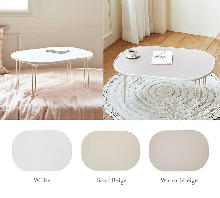 roommhome モノラウンドフォールディングテーブル 折り畳み式 幅80cm 折りたたみ ミニテーブル ローテーブル 折り畳みテーブル センターテーブル マルチテーブル ベッドテーブル サイドテーブル(代引不可)