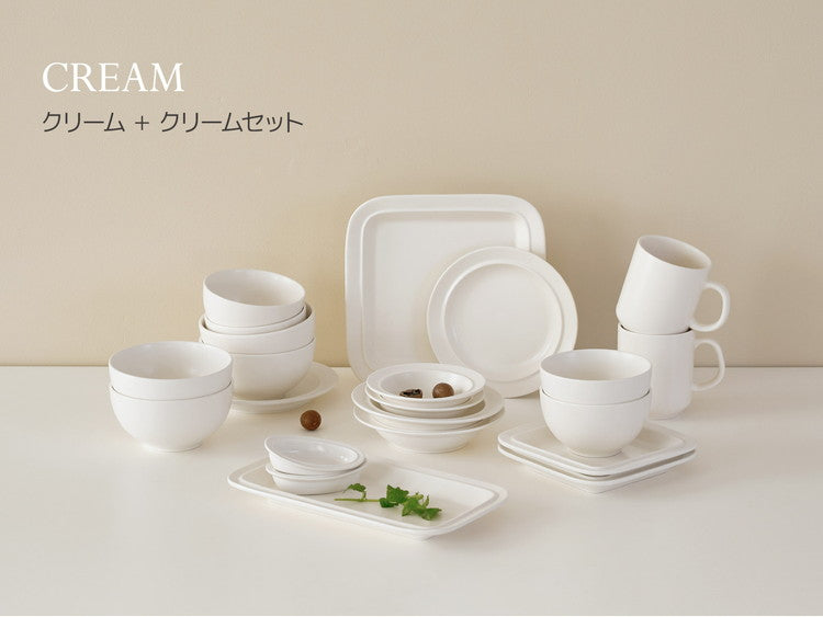 Roomnhome 食器セット 22点セット MONDE 4人 韓国食器 食器セット オーブン使用可能 食器 お皿 皿 プレート 小皿 ボウル 大皿 おしゃれ 韓国製 器 パスタ皿 キッチン プレゼント 結婚祝い(代引不可)