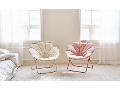 Roomnhome ムーンチェア-フォールディングチェアリラックスチェア 折り畳み椅子 折りたたみ椅子 背もたれ ムーンチェア ラウンジチェア ポーダブルチェア アルミチェア 椅子 一人掛け(代引不可)