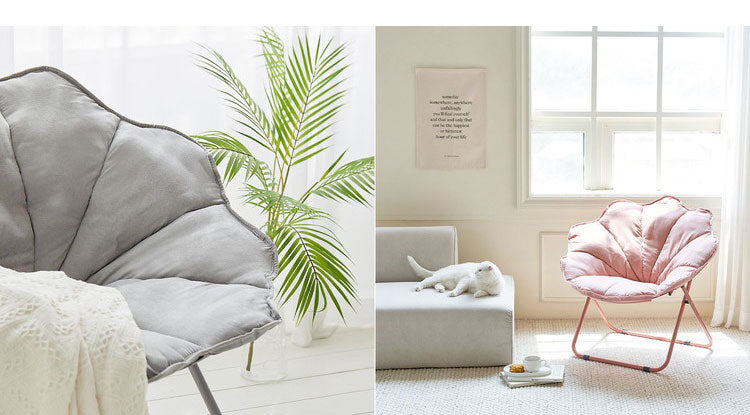 Roomnhome ムーンチェア-フォールディングチェアリラックスチェア 折り畳み椅子 折りたたみ椅子 背もたれ ムーンチェア ラウンジチェア ポーダブルチェア アルミチェア 椅子 一人掛け(代引不可)