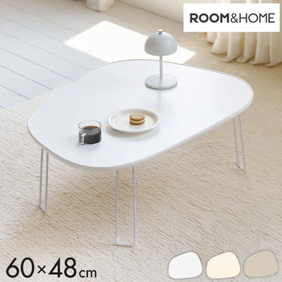 roomnhome ニューぺブル 折り畳み 幅60cm センターテーブル 韓国インテリア リビングテーブル コーヒーテーブル コンパクト シンプル 軽い スリム 一人暮らし 一人用 韓国製