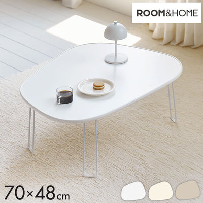 roomnhome ニューぺブル 折り畳み 幅70cm センターテーブル 韓国インテリア リビングテーブル コーヒーテーブル コンパクト シンプル 軽い スリム 一人暮らし 一人用 韓国製