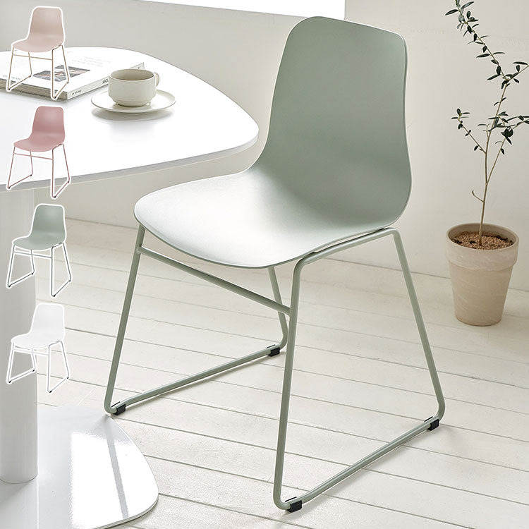 Roomnhome ダイニングチェア ニュートラルチェアー背もたれ オフィスチェア モダン リビングチェア インテリアコーディネート おしゃれ リモートワーク モダン ミニマル ワンルーム 韓国インテリア(代引不可)