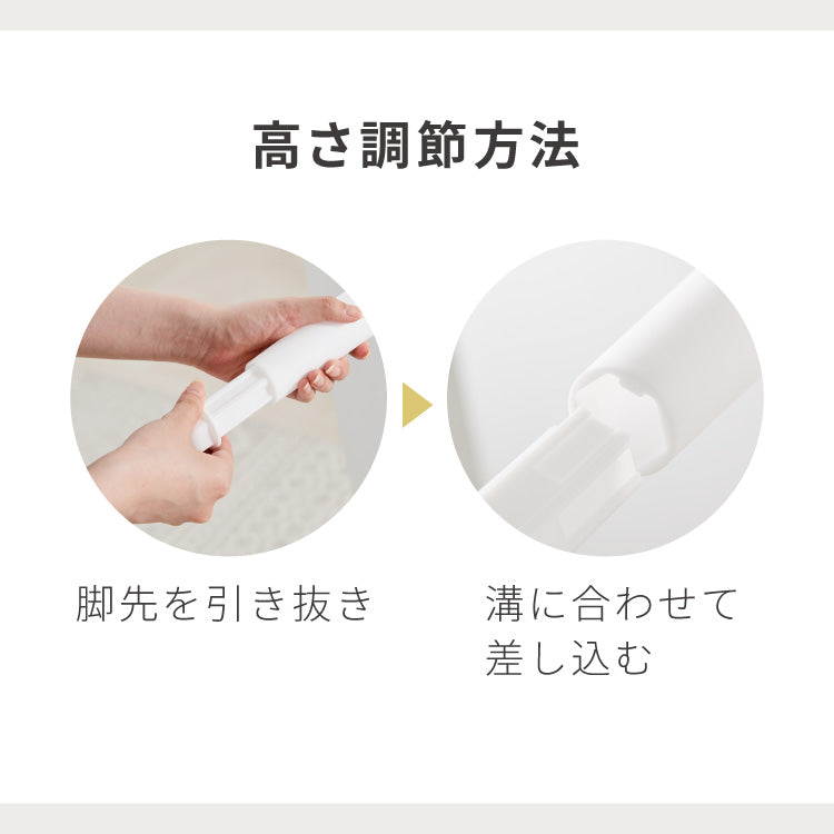 roomnhome×リコメン堂 【高さ6段階調節】 ラウンド 折りたたみテーブル E0等級 LPM ローテーブル センターテーブル サイドテーブル 完成品 組立不要 子供 安全 角丸 ノートPC 韓国インテリア