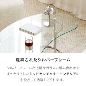 【roomnhome×リコメン堂】ガラステーブル 幅100cm 幅120cm センターテーブル ビーンズ型 楕円型 韓国インテリア ローテーブル リビングテーブル ミッドセンチュリー カフェテーブル (代引不可)