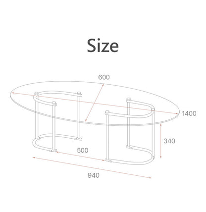 【roomnhome×リコメン堂】ガラステーブル 幅140cm センターテーブル 韓国インテリア ローテーブル リビングテーブル ミッドセンチュリー カフェテーブル コーヒーテーブル おしゃれ(代引不可)