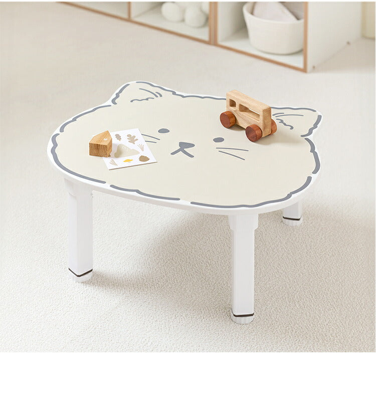 【リコメン堂限定】 roommhome プチキッズテーブル アニマル 幅56-59cm 高さ調整付き 折りたたみ キッズテーブル 子供 テーブル 子供用 テーブル 折り畳み 子供テーブル 机 こども用(代引不可)