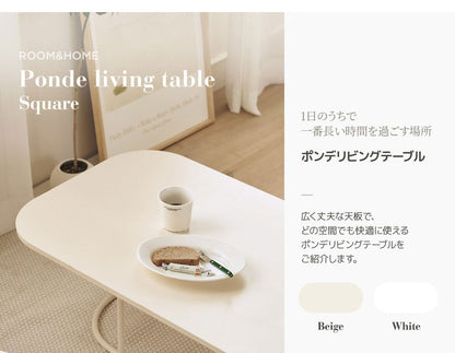 Roomnhome センターテーブル ポンデリビングテーブル 幅120cm センターテーブル テーブル ローテーブル リビングテーブル カフェテーブル 北欧風テーブル コーヒーテーブル(代引不可)