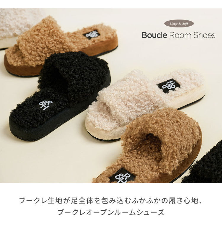 roomnhome ルームシューズ 選べる31タイプ もこもこ シンプル おしゃれ 冬用 室内 韓国インテリア 内履き レディース もこもこ 暖かい 冬 ふわふわ 滑りにくい スリッパ(代引不可)
