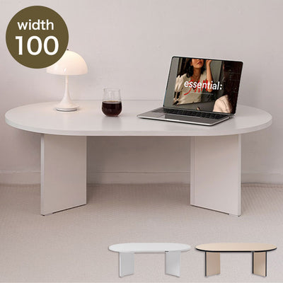 roomnhome リビングテーブル 100cm センターテーブル テーブル ローテーブル リビングテーブル カフェテーブル コーヒーテーブル 応接テーブル 曲線テーブル ラウンドテーブル 丸型テーブル