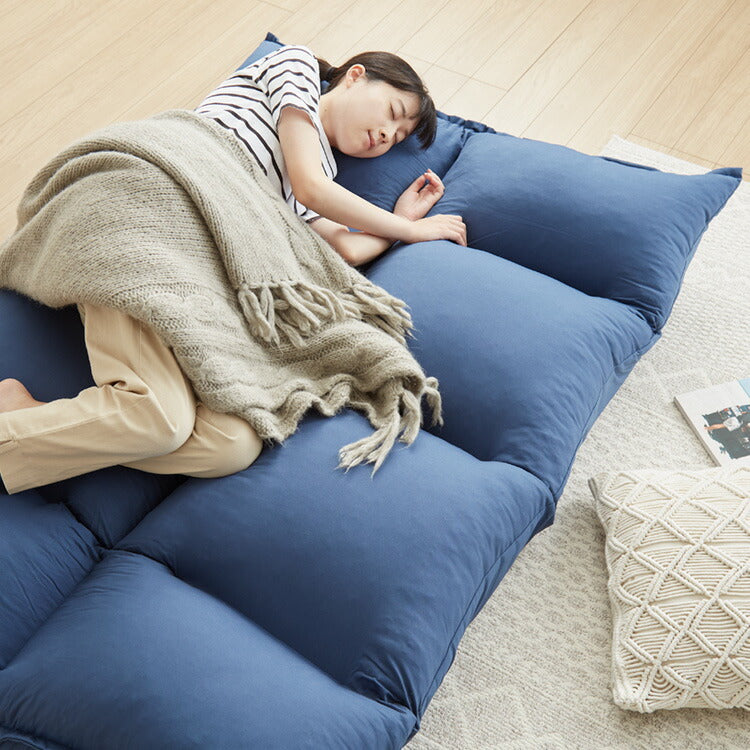 ローソファー 選べる2種類の生地 日本製 2人掛け 座椅子 ソファーベッド ハイバック おしゃれ 二人掛け ソファー ソファ リクライニングソファー ソファベッド フロアソファ コンパクト リビング(代引不可)