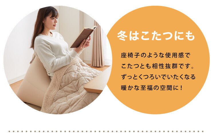 日本製 巾着型 ビーズクッション L 幅66cm 奥行き110cm 高さ55cm クッション ビーズ かわいい シンプル ごろ寝(代引不可)