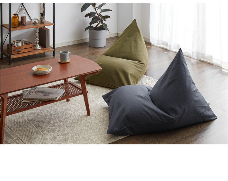 レゴリス Sサイズ 専用カバー 専用 ビーズクッション カバー おしゃれ 巾着型 洗える カバー クッションカバー 着せ替え 三角 コンパクト(代引不可)