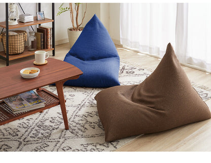 【5%OFF】日本製 オリジナル 三角型 ビーズクッション 幅55cm 奥行き84cm 高さ40cm クッション ビーズ かわいい シンプル(代引不可)