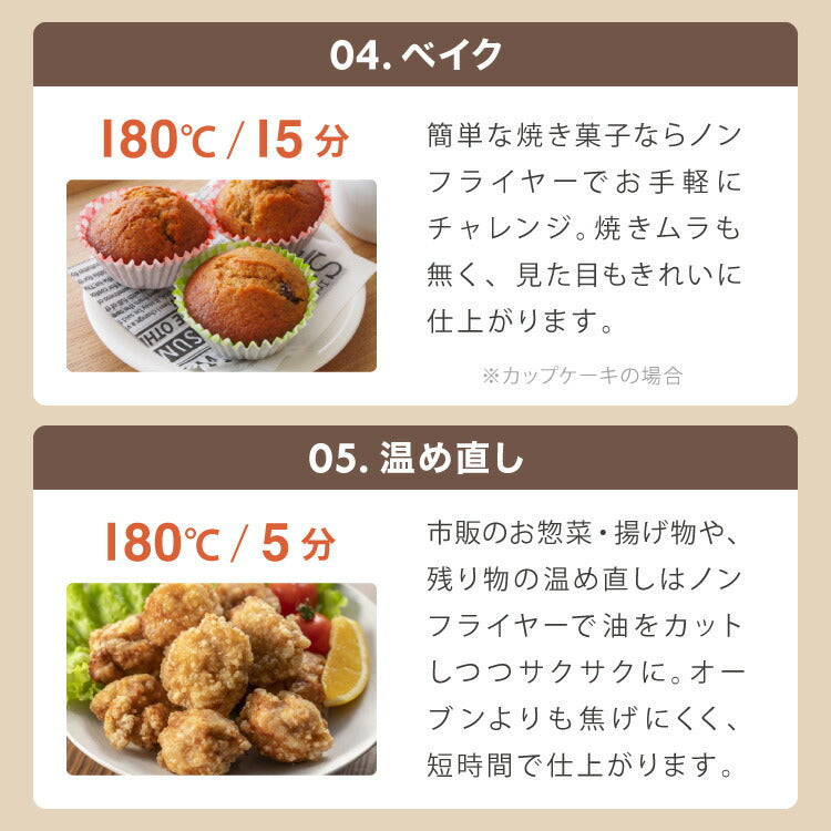 simplus ノンフライヤー 2L グリルプレート2種付き ノンオイルフライヤー エアフライヤー 電気フライヤー ヘルシー 温度調節 熱風 シンプラス SP-FRD01 コンパクト ひとり暮らし 【メーカー1年保証】